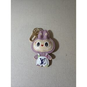 Upcycled Luxury Monster Labubu Key Ring